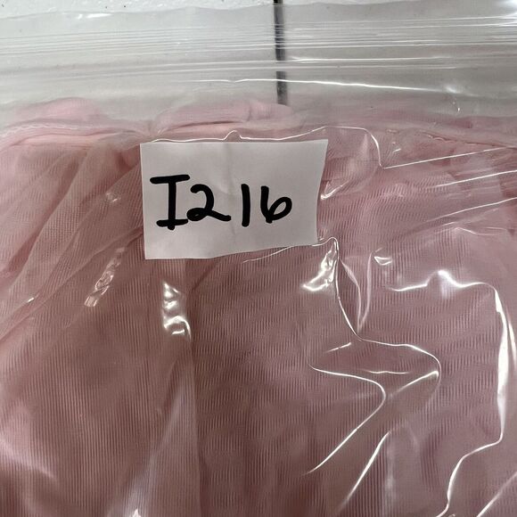 Miss Elaine Small Vtg Pastel Pink Chiffon Short Babydoll Pegnoir Sheer Negligee - Picture 11 of 11